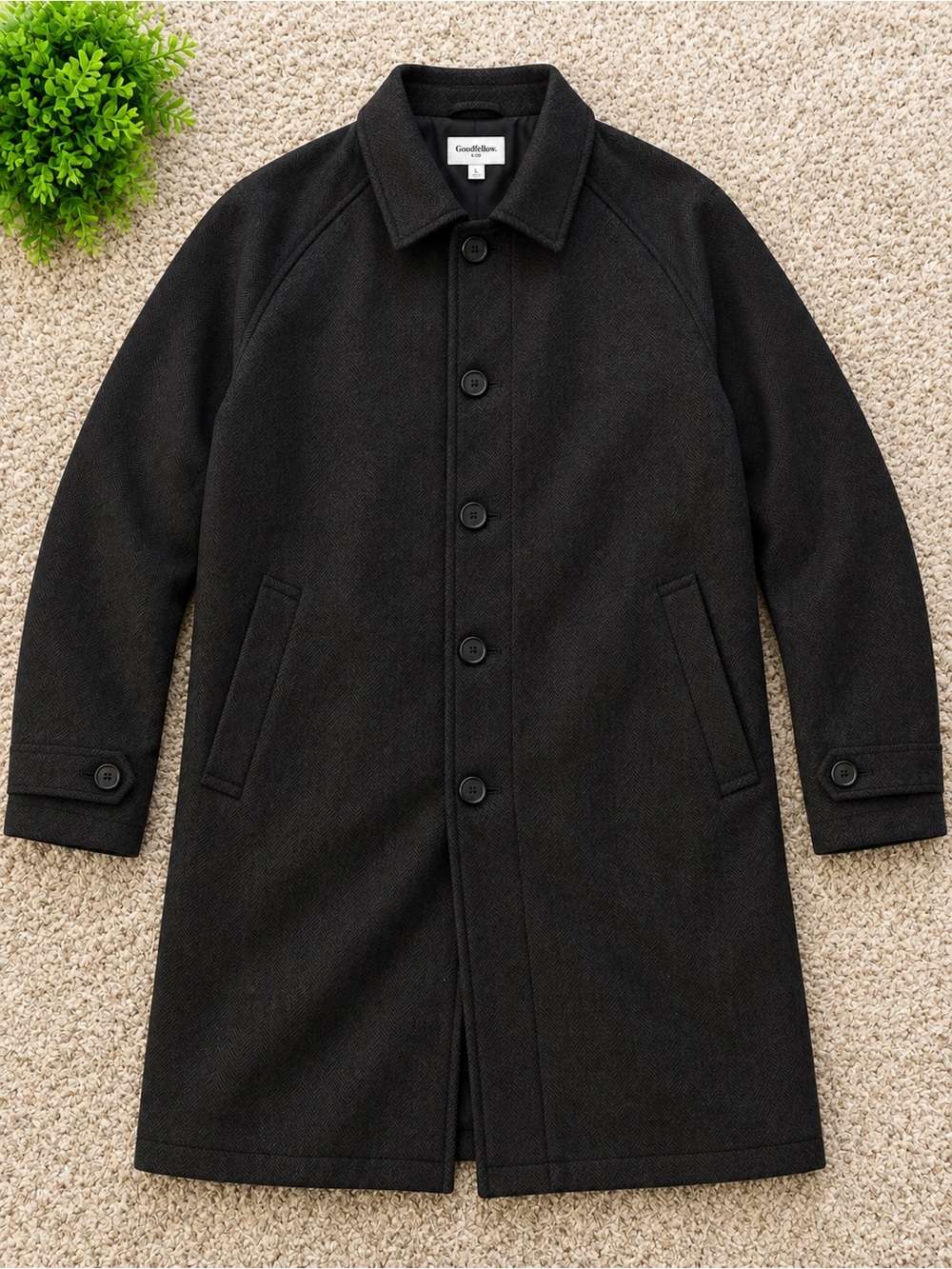 Goodfellow & Co Black Men's Pea Coat